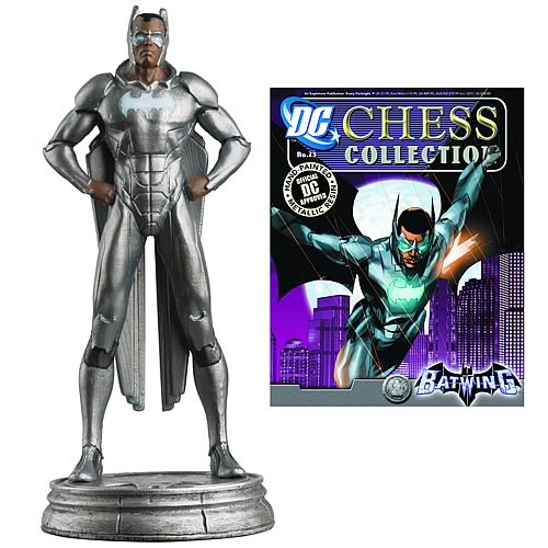 DC Superhero Batwing White Pawn Chess Piece with Magazine   