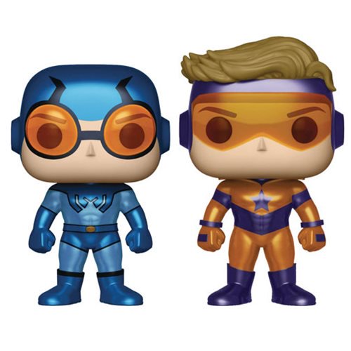 DC Booster Gold & Blue Beetle Metallic Pop! Vinyl 2-Pk - PX 