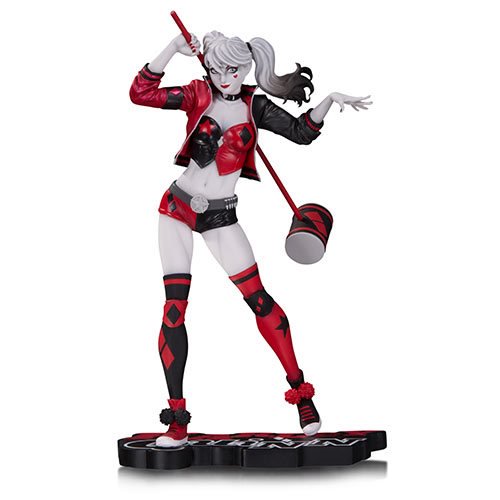 Harley Quinn Red White Black Harley Quinn Philip Tan Statue 