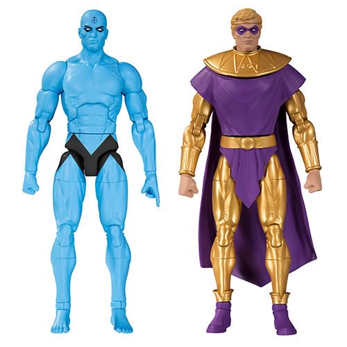 Watchmen Doomsday Clock Dr. Manhattan & Ozymandias Figures  