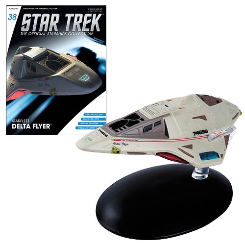 Star Trek Starships Delta Flyer Vehicle & Collector Magazine