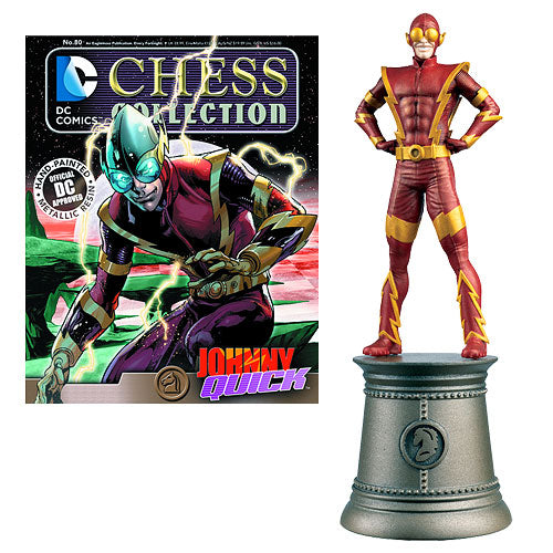 DC Johnny Quick White Knight Chess Piece and Magazine       