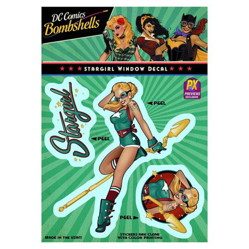 DC Comics Bombshells Stargirl Vinyl Decal - Previews Excl.  