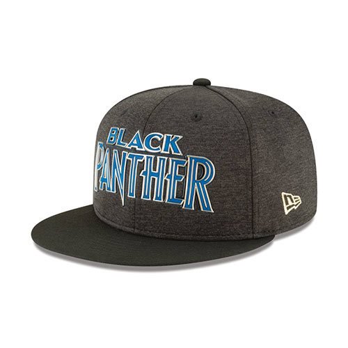 Black Panther Blue Logo Black 950 Flex Fit Cap              