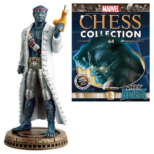 Marvel Dark Beast Black Pawn Chess Piece with Magazine      