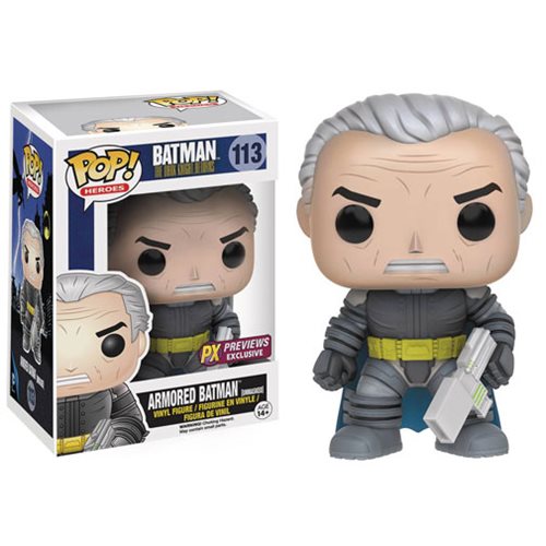 Dark Knight Returns Unmasked Armored Batman Pop! Figure - PX