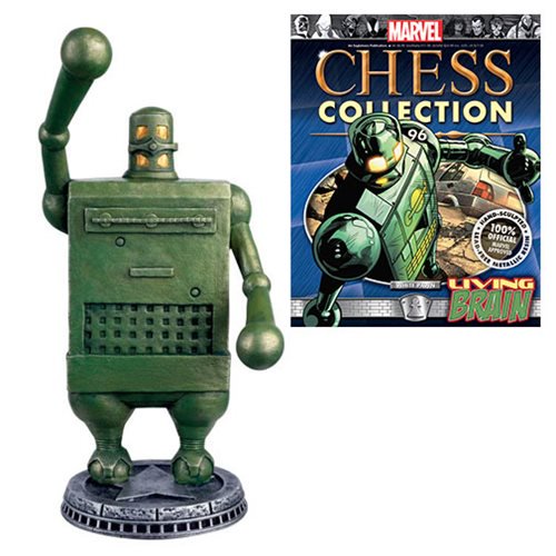 Marvel Living Brain Chess Piece with Collector Magazine     