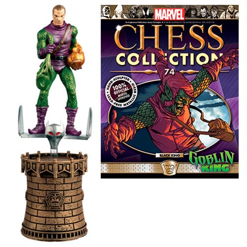 Marvel Goblin King Black King Chess Piece with Magazine #74 