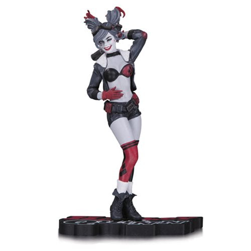 DC Comics Bombshells Harley Quinn Red Black and White Statue