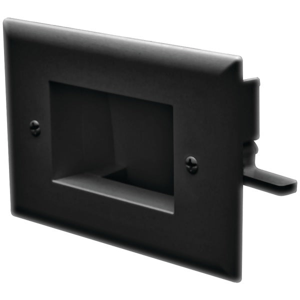 BLK RECESSED CBLE PLATE