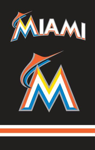 AFFLA Marlins 44x28 Applique Banner