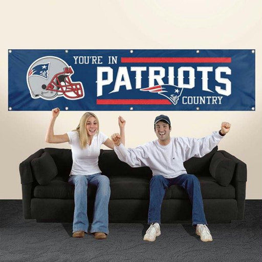 BNE Patriots Giant 8-Foot X 2-Foot Nylon Banner