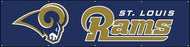 BRM Rams Giant 8-Foot X 2-Foot Nylon Banner