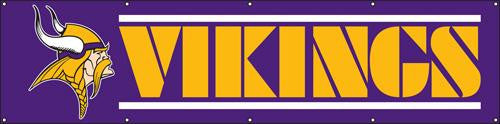 BVI Vikings Giant 8-Foot X 2-Foot Nylon Banner