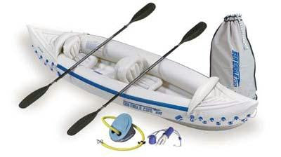 Sea Eagle 330 Inflatable Kayak Includes Seats Paddles and Pump