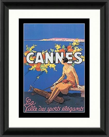 Cannes Travel Poster