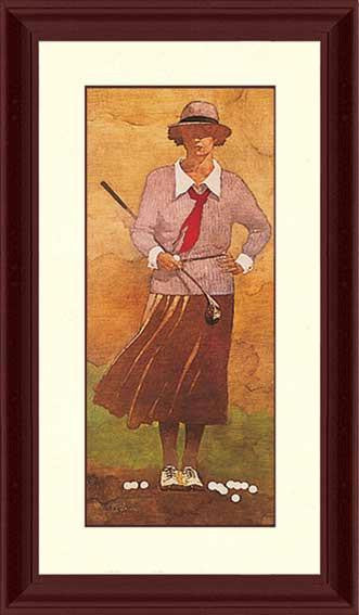 Vintage Lady Golfer