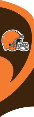 TTBR Browns Tall Team Flag with pole