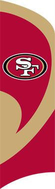 TTSF 49ers Tall Team Flag with pole