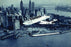 A Flying boat over Battery Park 20x30 poster