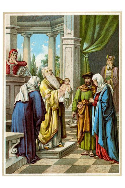 The Priest Gives His Blessings to the Baby Jesus 20x30 poster