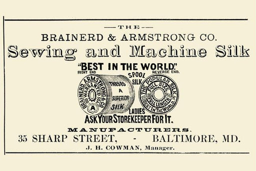 Brainerd & Armstrong Co. Sewing and Machine Silk 20x30 poster