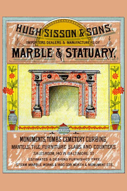 Hugh Sisson & Sons Marble & Statuary 20x30 poster