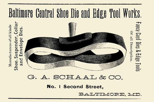 Baltimore Central Shoe Die and Edge Tool Works 20x30 poster