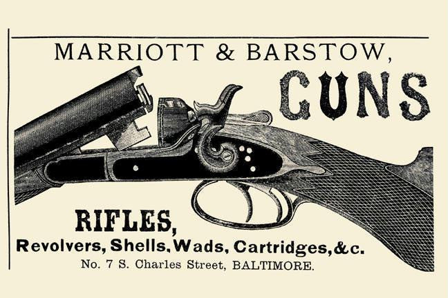 Marriott & Barstow Guns 20x30 poster