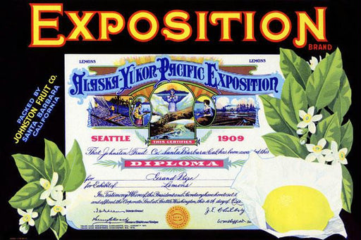 Alaska-Yukon-Pacific Exposition Lemons 20x30 poster