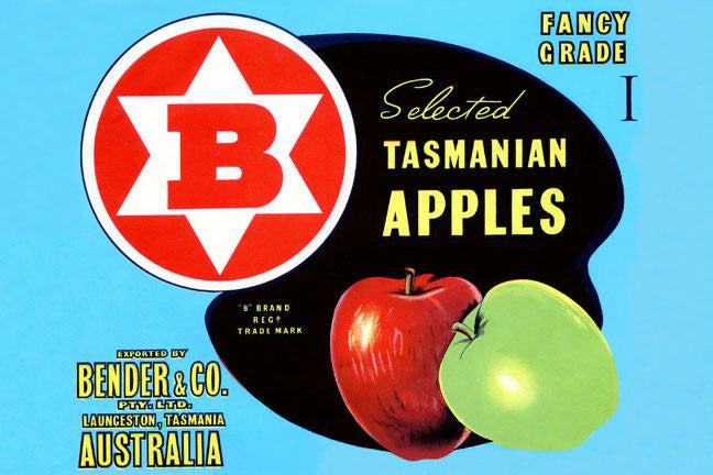 Fancy Grade Selected Tasmanian Apples 20x30 poster