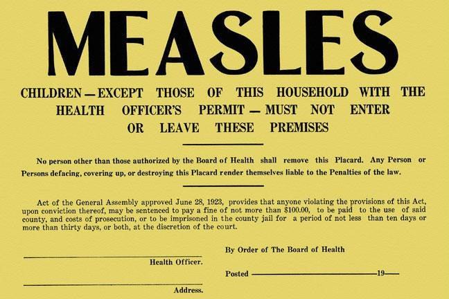 Measles 20x30 poster