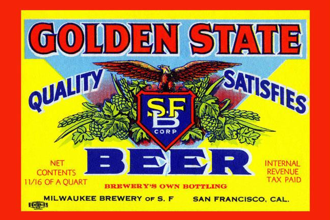 Golden State Beer 20x30 poster