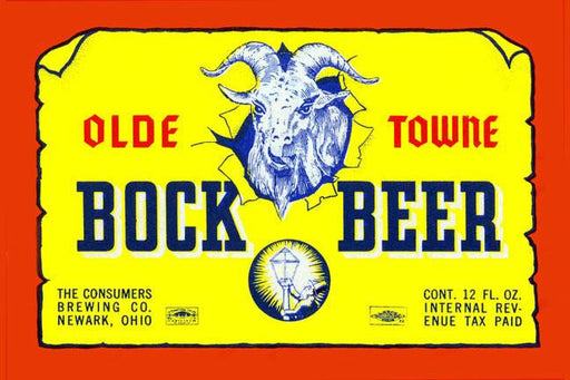 Olde Towne Bock Beer 20x30 poster