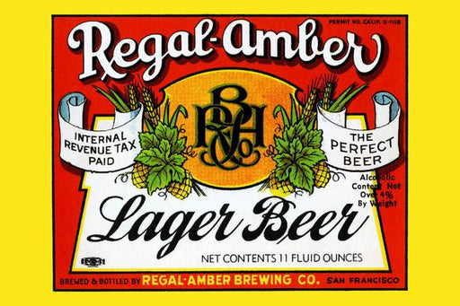 Regal-Amber Lager Beer 20x30 poster