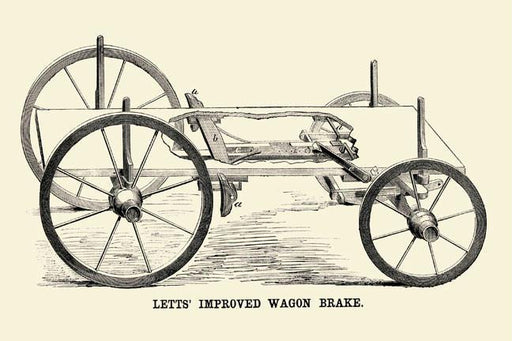 Letts Improved Wagon Brake 20x30 poster