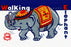 Walking Elephant 20x30 poster