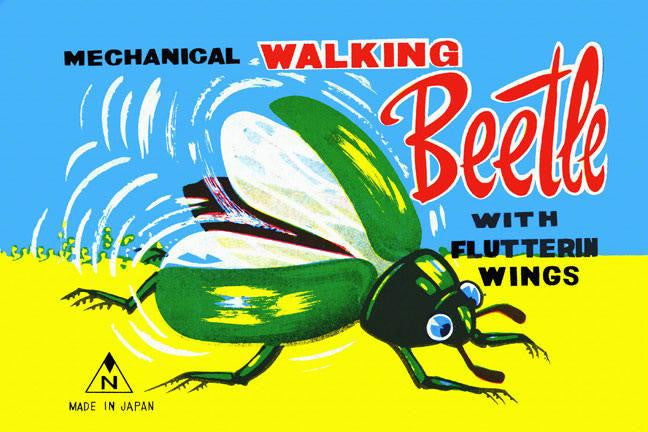 Mechanical Walking Beetle 20x30 poster