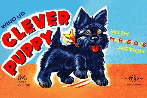 Wind Up Clever Puppy 20x30 poster