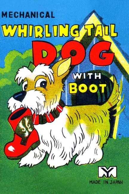 Mechanical Whirling Dog with Boot 20x30 poster