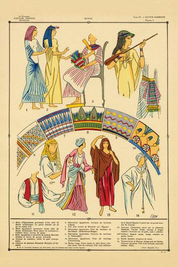 Modern Egyptian Feminine Costume #1 Bustes 20x30 poster