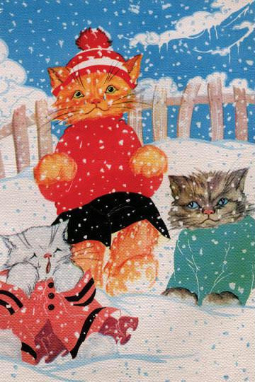 Snow Kittens 20x30 poster