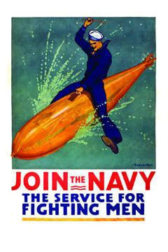 Join the Navy, the service for fighting men 20x30 poster