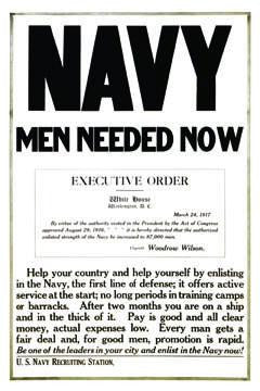 Navy men needed now 20x30 poster