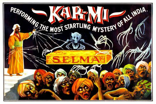 Kar-mi performing the most startling mystery of all India 20x30 poster