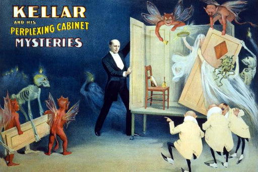 Kellar and his perplexing cabinet mysteries 20x30 poster