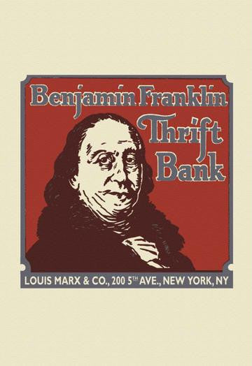 Benjamin Franklin Thrift Bank 20x30 poster