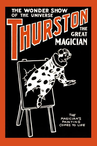 Painting to Life: Thurston the great magician the wonder show of the universe 20x30 poster