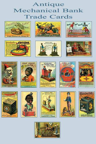 Mechanical Bank Trade Cards 20x30 poster