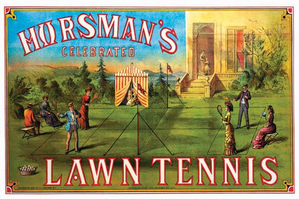 Horsmans Celebrated Lawn Tennis 20x30 poster